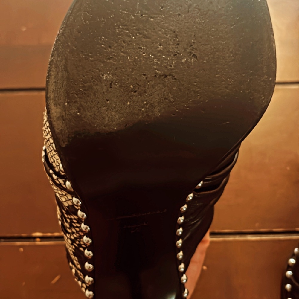 Alexander Wang Snake Print And Black Mule - image 3